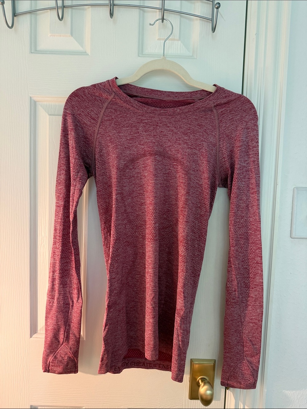 lululemon athletica Heathered Long-Sleeve Crew Top - Rose
